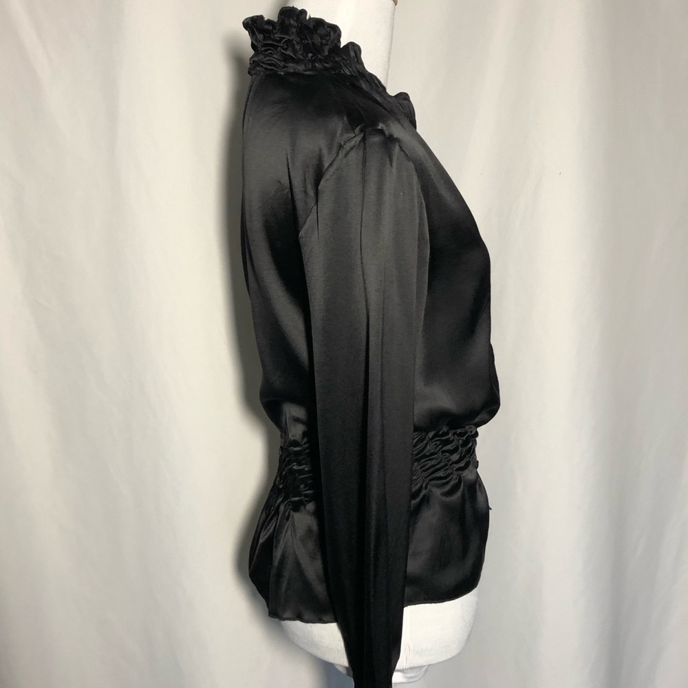 View Silk Ruffled Top - Picture 5 of 11